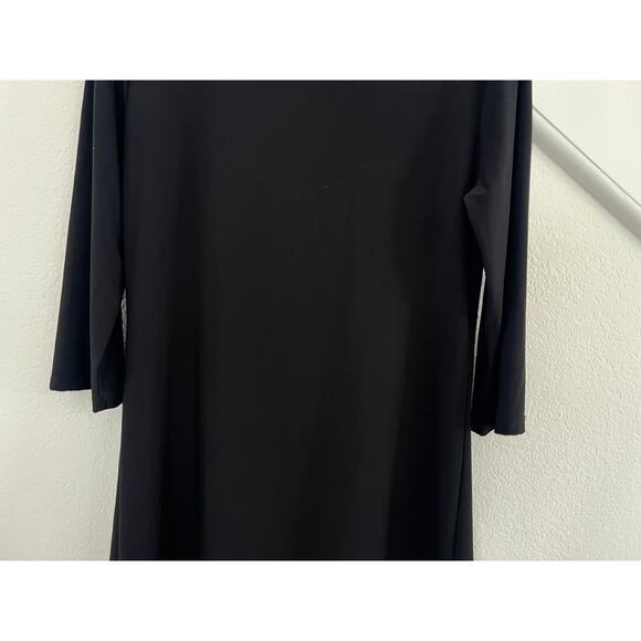 Sun Light Black 3/4 Sleeve Mini Dress Womens Size 1 Artsy Edgy Whimsi Goth - Picture 12 of 16